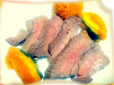 簡単♪フライパンでローストビーフ